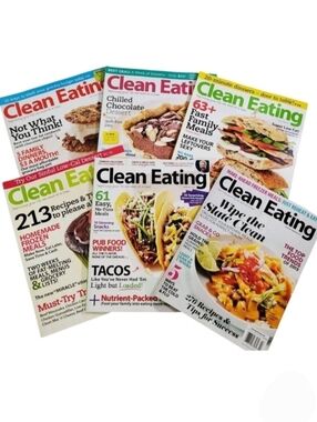 Clean Eating Magazines Healthy Living & Whole Food Recipes Set C